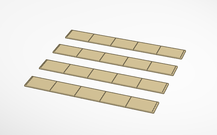 3D design MOLLE System - Tinkercad
