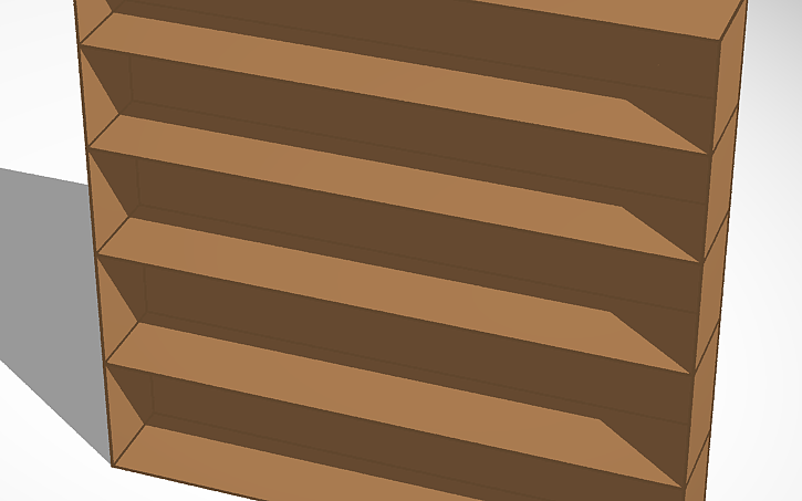 3D design Standard Bookshelf - Tinkercad