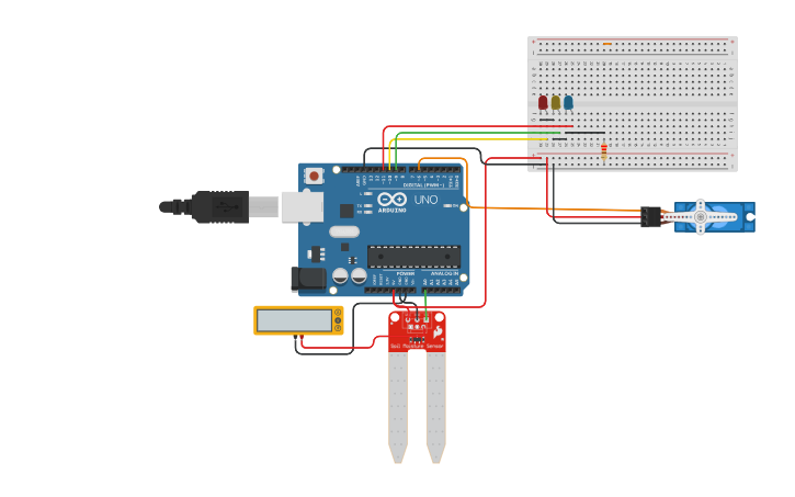 Autocad Humidity Sensor Circuit design sensor de humedad - Tinkercad