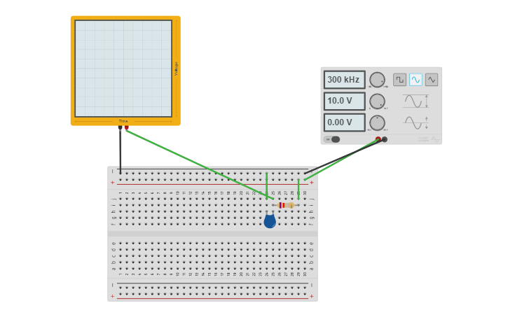 Circuit design Low pass filter - Tinkercad
