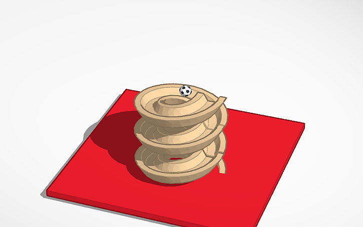 3D design Balls Track - Tinkercad