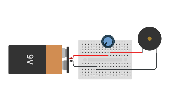 Volume Control Buzzer Module Circuit design Buzzer Volume Control - Tinkercad