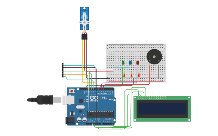 Circuit design Урок 13. RFID-замок на Arduino. - Tinkercad