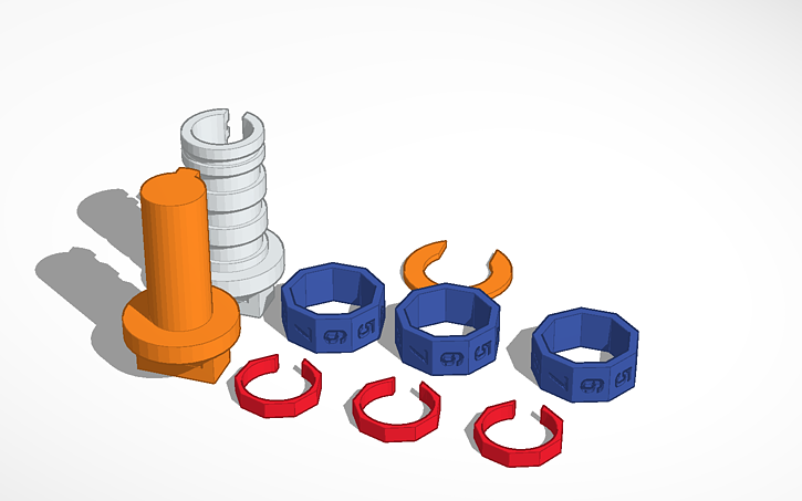 Code Lock Cad Model 3D design Simple code lock - Tinkercad