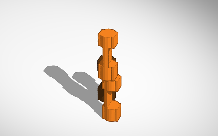 3D design Lincoln-logs - Tinkercad