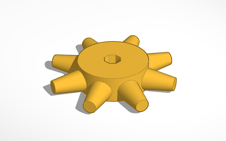 Cad Rendered 3 Cogs 3D design Cog - Tinkercad
