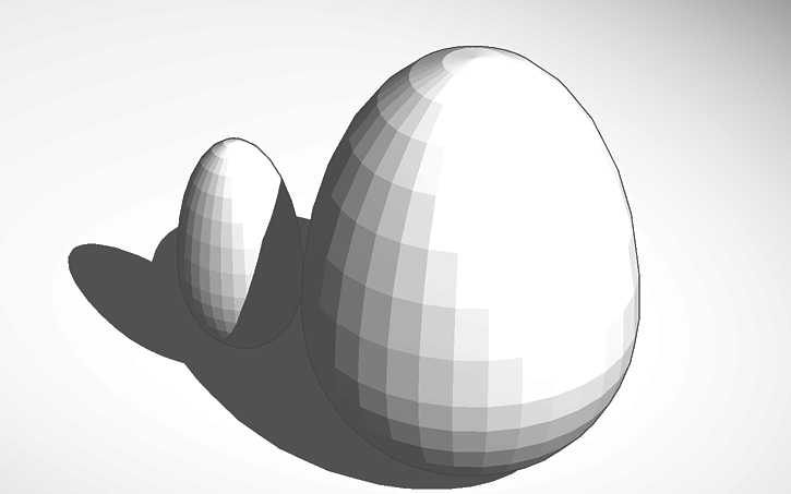 3D design egg - Tinkercad