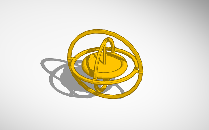 3D design Gyroscope (Works in sim lab) - Tinkercad