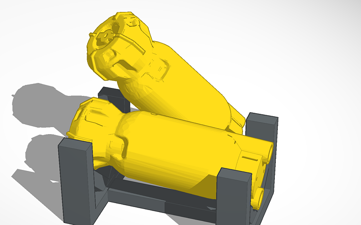 3D design Fallout 4 Fusion Core with Stand Model - Tinkercad