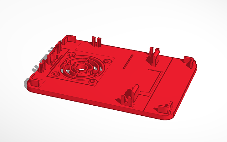 3D design Raspberry Pi 4 Top - CANAKIT - Tinkercad