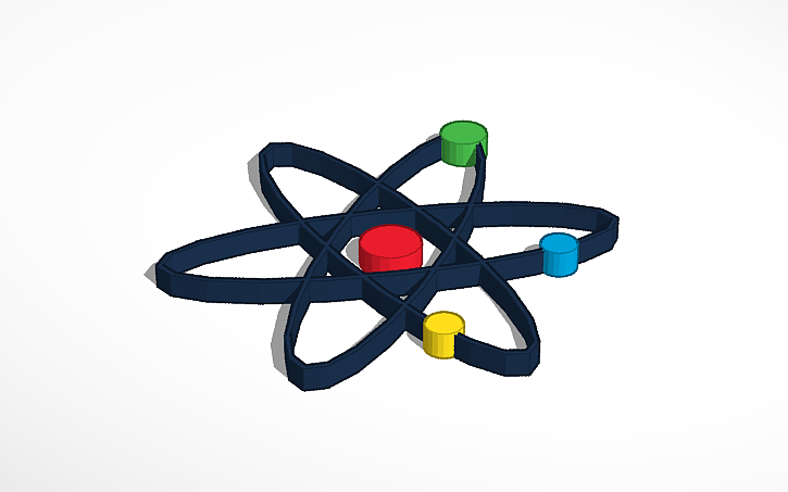 3D design Atom - Tinkercad