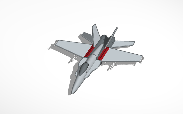 3D design jet - Tinkercad