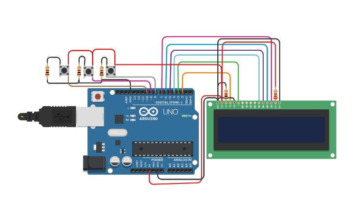 Circuit design Arduino Watch - Tinkercad