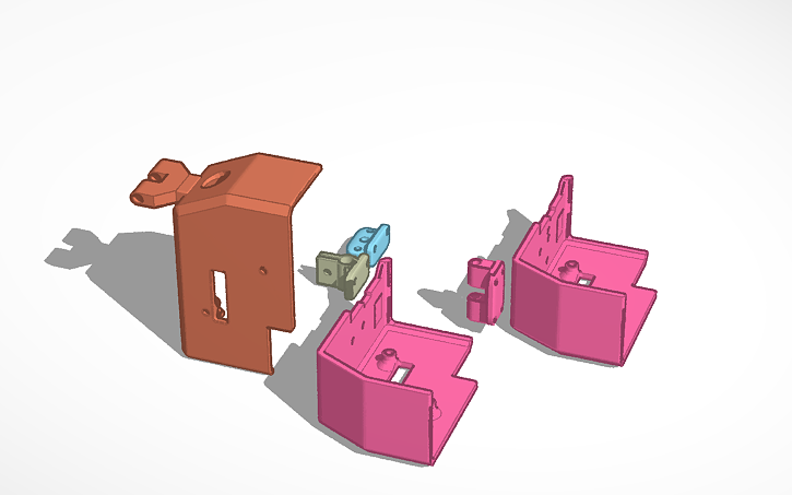 3D design SideWinder Ribbon Mounts - Tinkercad