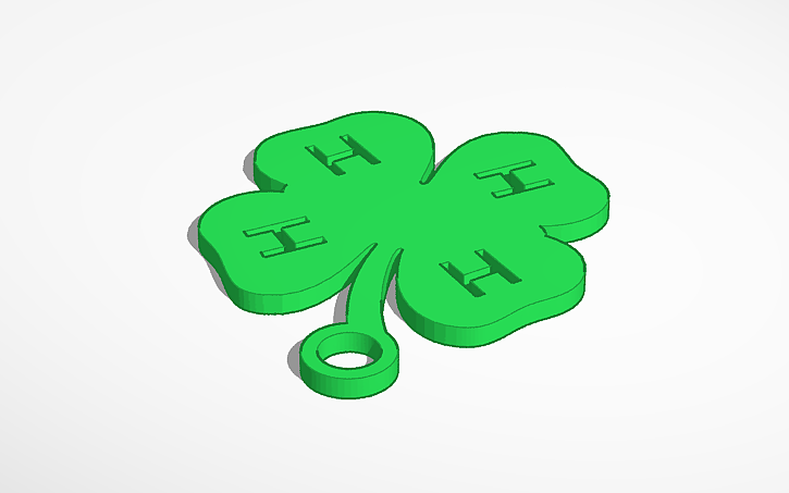 3D design 4H Clover - Tinkercad
