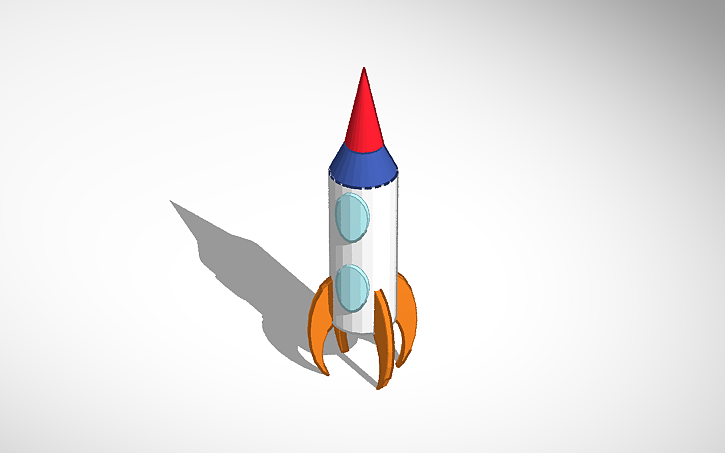 Free 3d Interior Rockets Design 3D design Rocket - Tinkercad