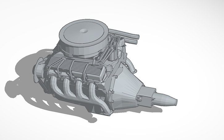 3D design Copy of car engine - Tinkercad