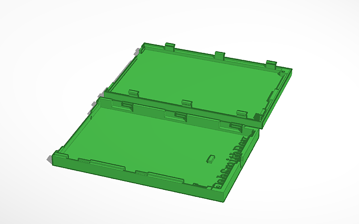 3D design DrawBridge Slimline Box Rev.5 - Tinkercad