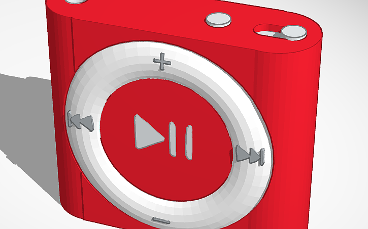 3D design DETAILED iPod shuffle 4th generation 2010 - Tinkercad