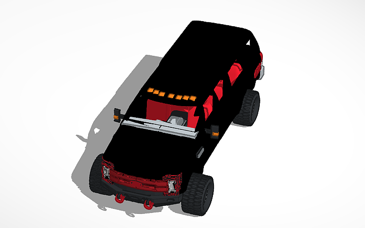 3D design 2017 Ford Excursion Red Edition - Tinkercad