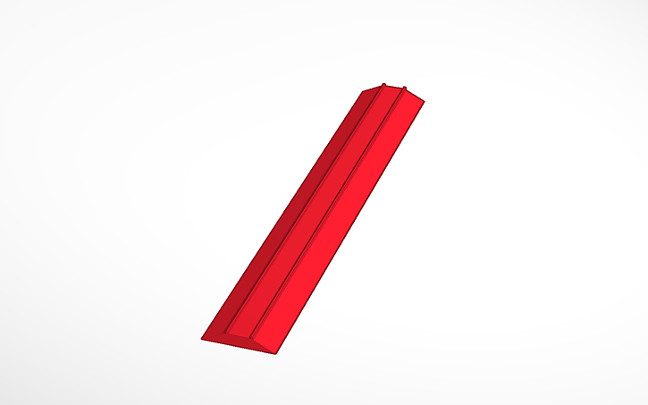 3D design N scale test track - Tinkercad