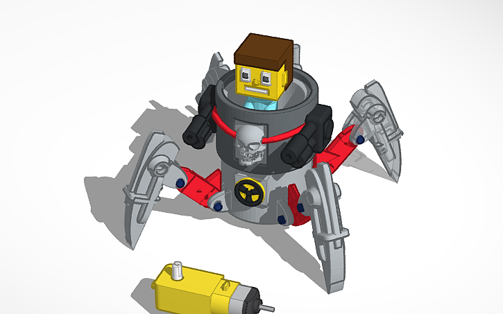3D design Robo-Planter - Tinkercad