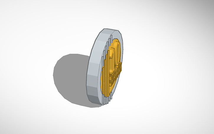3D design coin - Tinkercad