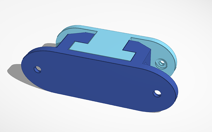 3D design simple support system (sistema de suporte simples) - Tinkercad