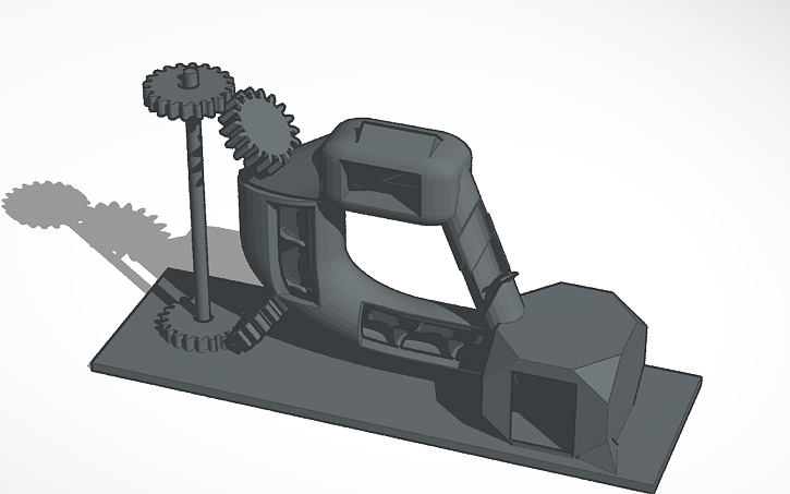 3D design steam car engine - Tinkercad