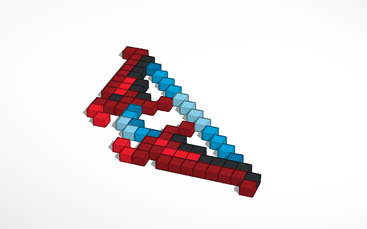 3D design red snake From minecraft dungoens - Tinkercad
