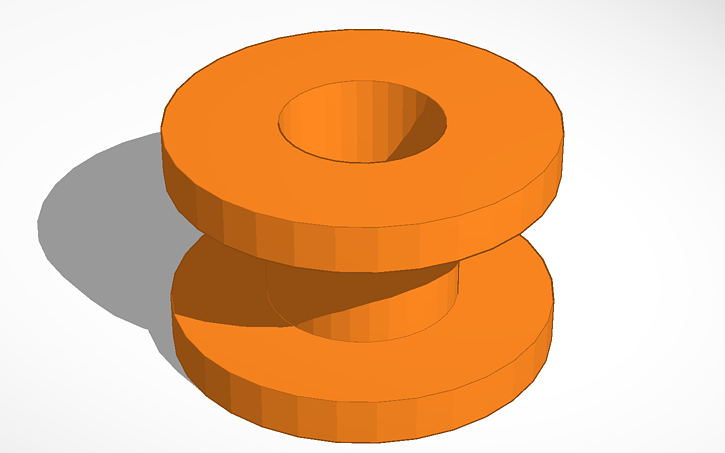 3D design pully test - Tinkercad