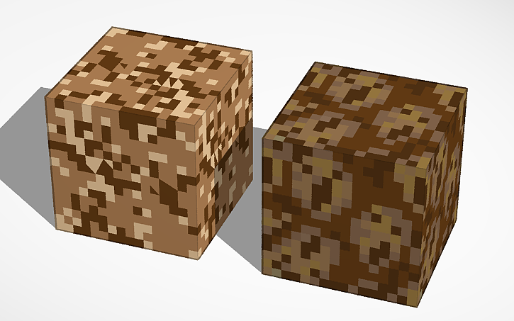3D design Minecraft Soul sand (redo) - Tinkercad
