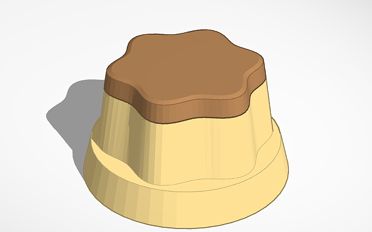 3D design pudding box ! - Tinkercad