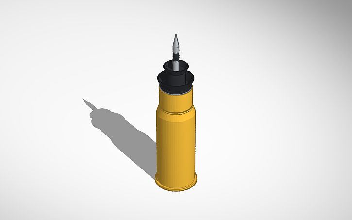 3D design 125mm APFSDS - Tinkercad