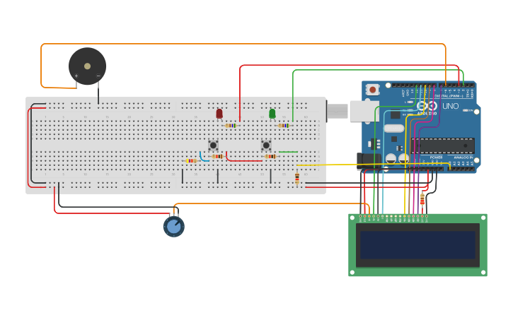Circuit design SIMON SAYS GAME - Tinkercad