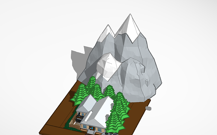 Modern Tinker 3D design modern day house - Tinkercad