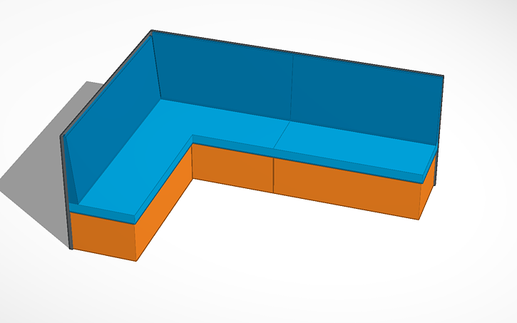 3D design Outdoor Bench Seats - Tinkercad