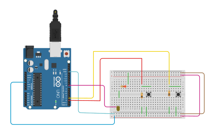 Circuit design ARDUINO UNO - Tinkercad