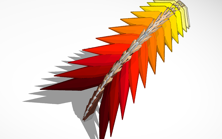 3D design Feather 2 - Tinkercad