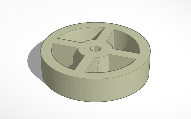 3D design Stepper wheel - Tinkercad