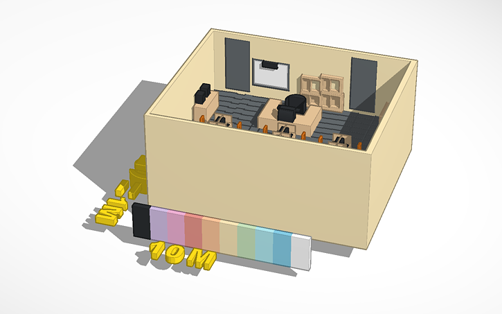 Enginner Roon Design 3D design 3D Engineering room - Tinkercad