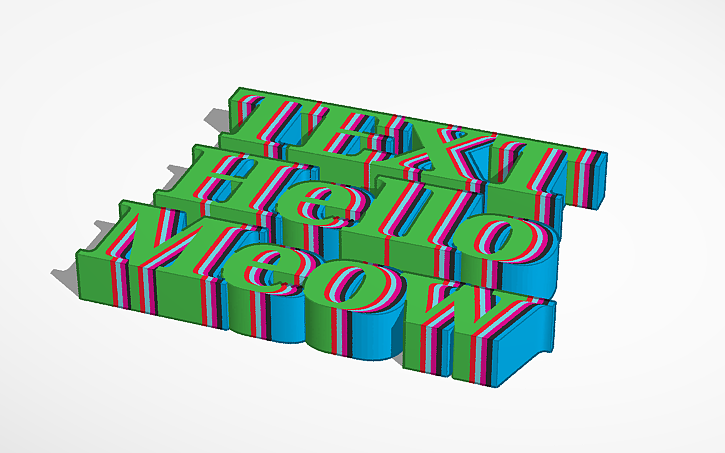 3D design Fun text - Tinkercad
