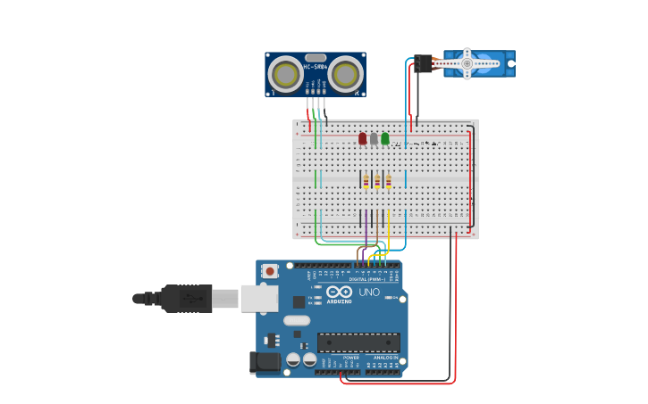 Circuit design Arduino - Tinkercad