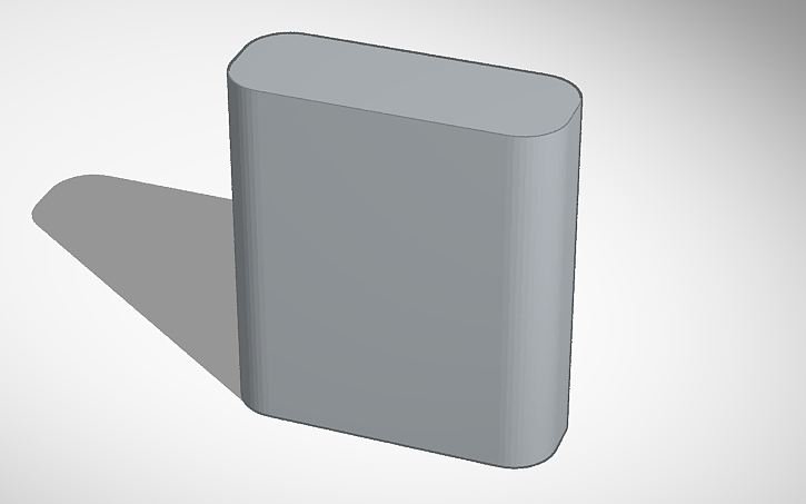 3D design USB Type C Port Cutout Template - Tinkercad