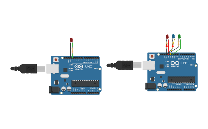 Circuit design Blink an LED With Digital Output - Tinkercad