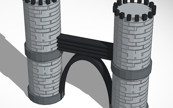 3D design gate - Tinkercad