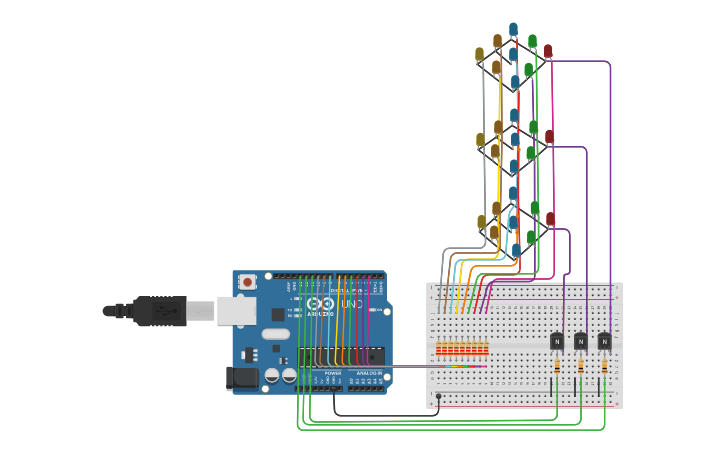 Circuit design Cubo Led Ivalú 11 - Tinkercad
