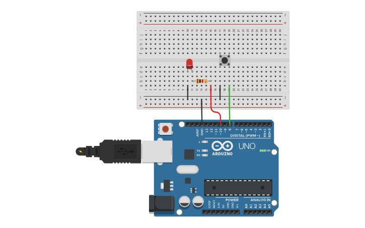 Circuit design arduino INPUT_PULLUP - Tinkercad