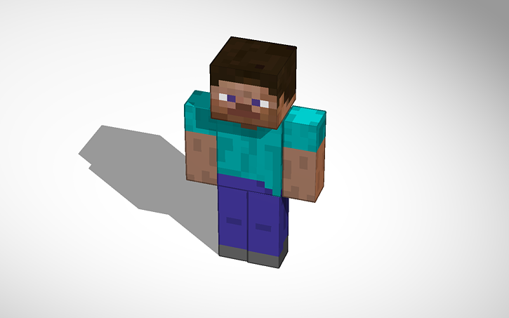 3D design Minecraft Steve - Tinkercad