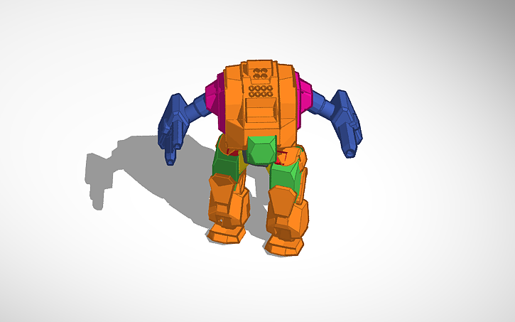 3D design Sunder Battlemech Battletech - Tinkercad